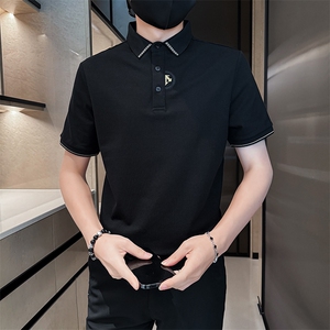 2025夏季新款短袖T恤翻领Polo衫刺绣设计25089-P48图片