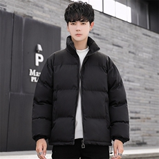 冬季纯色棉衣男加厚青年休闲棉服棉袄潮A266-P03-P35特批黑色P35，男装棉衣，电商A266