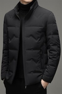 2023冬季新款立领羽绒服短款中年装加厚保暖纯色外套XX2188-P295，男装羽绒服，电商B212（原钱塘6029）