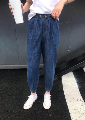 夏牛仔空调裤，女装，开心依典