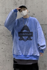 22新款秋复古美式水洗做旧宽松连帽男女中性卫衣301B-JB7900-P58，男装卫衣，星座301B