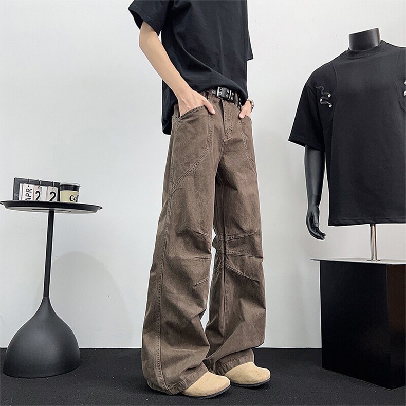 美式薄款复古工装裤夏季新款宽松休闲直筒裤,男装工装外套,星座410-6（原星座1304-1）