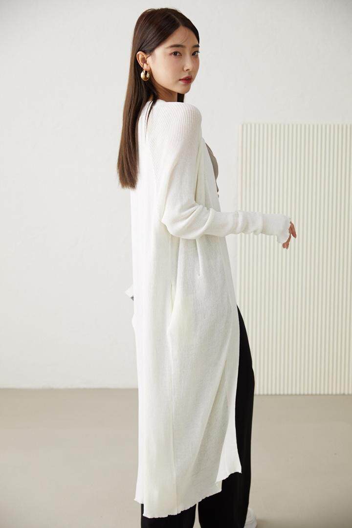 《现货》简约冰丝针织长款开衫，其它，M&VC