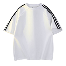白色拼黑织带