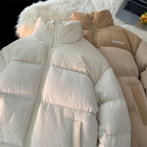 平铺新款潮牌棉袄外套玉米格加厚棉衣面包服 A436-0899-P80图片