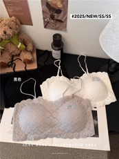 夏季无肩带美背吊带胸垫外穿打底抹胸内衣文胸内搭背心，女装背心吊带，梦白服饰厂