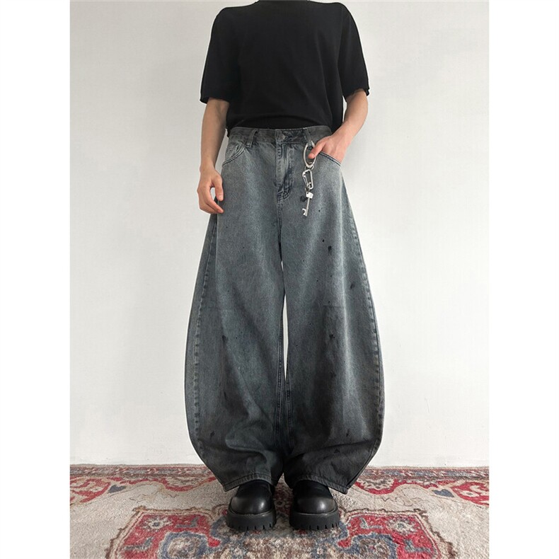 903-AK037-特P58【S-3XL】做旧脏弯刀牛仔裤4,男装牛仔裤,星座903