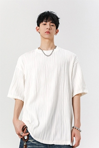 8XL-M 特大码夏季短袖冰丝皱感透气T恤男潮垂感宽松半袖DX305P45图片