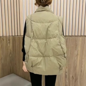 羽绒棉马甲女外搭2025年秋冬新款韩版坎肩宽松小个子洋气马夹外套图片