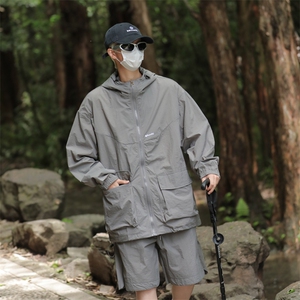 2024山系防晒套装潮牌户外登山休闲短裤防水套装TZ11-P56图片