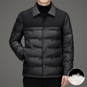 现货新标90绒中青年轻薄羽绒服外套男士秋冬时尚羽绒服夹克图片