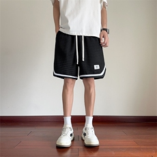 短裤男夏季美式复古拼接五分裤潮牌宽松大码XZ102B-1DK2606P30，男装牛仔裤，星座102B-1