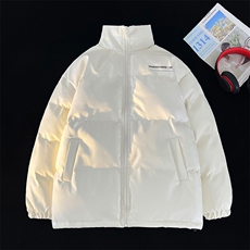 冬季男士皮棉衣立领加厚棉服潮印花棉袄宽松大码A266-PY2101-P80，男装棉衣，电商A266