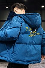 【】A003-HY8008-P130冬装新款印花连帽面包服棉衣家乐，男装棉衣，电商A003