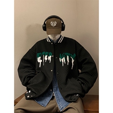 新款冬季男加厚银狐绒织外套WT2415常规P75加绒-P100控168，男装夹克，星座717