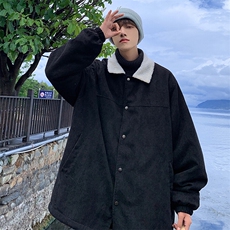 特批78无差价美拉德风羊羔毛灯芯绒翻领夹克男潮棉衣大码棉服M82，男装棉衣，电商A001-1