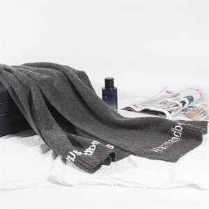 N9528冬季新款纯色韩版百搭男女围巾情侣毛线针织保暖围脖图片