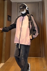 光板得物\唯品\抖音二开撞色条纹织带插肩袖立领夹克特P58，男装夹克，电商A247
