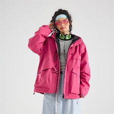 现货5W件冬季三防美式boxy解构连帽雪山冲锋衣棉衣男女棉服厚外套，男装夹克，电商A486
