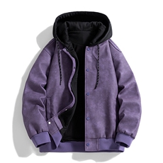 假两件机车服皮衣外套男高级感痞帅宽松休闲pu皮夹克JK0196-P93，男装夹克，星座308B-2