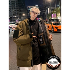 新标80重磅工装羽绒服保暖潮外套冲锋衣A436-973-P225控价298，男装羽绒服，电商A436