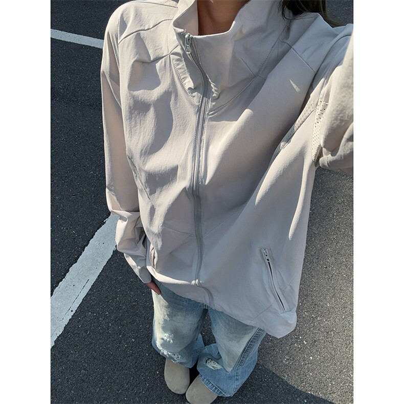 春夏款高品质冰感速干防晒服休闲户外运动外套透气弹力机能风夹克,男装防晒衣,电商A486-1