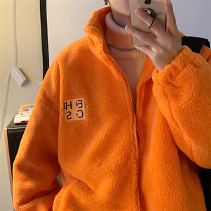 MY201-P110 立领羊羔毛棉衣加厚夹棉男棉服图片