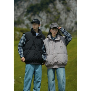 A568-P95 冬季立领字母棉衣男女棉服防风上衣同款图片