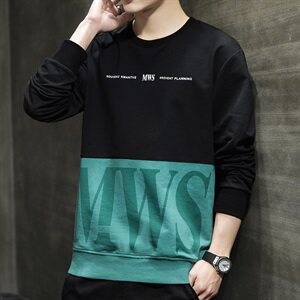 黑墙W012春秋季长袖t恤男士韩版打底衫秋衣上衣服卫衣男装图片