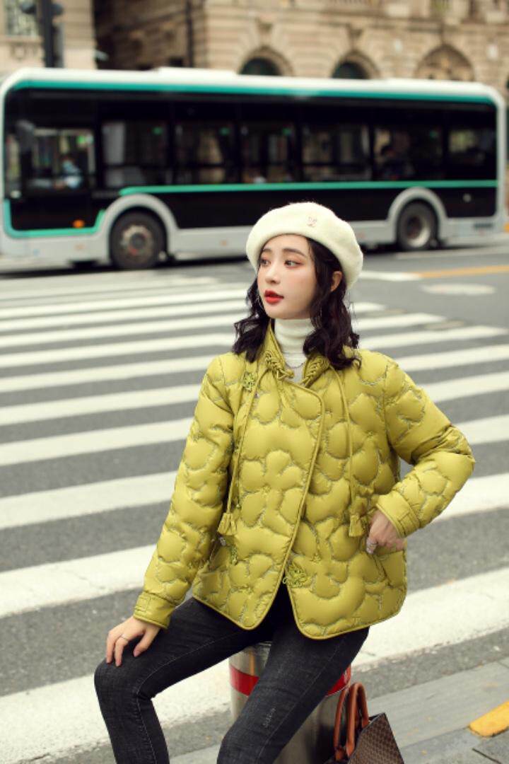 中式小立领风轻薄羽绒服（90绒），女装羽绒服，卡西姆