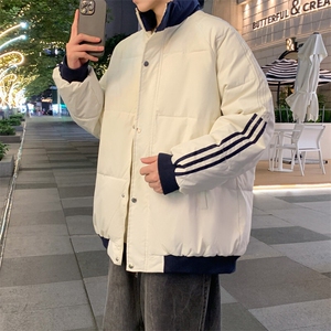 ！2025秋冬新款男士立领撞色棉衣百搭棉服外套MY200特P75图片