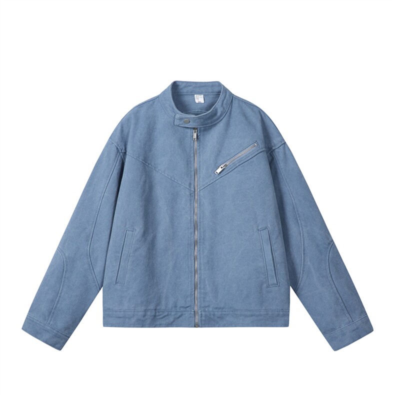 水洗牛仔外套男款春美式痞帅上衣服宽松休闲工装夹克JK1323-P98，男装工装外套，星座1103-3