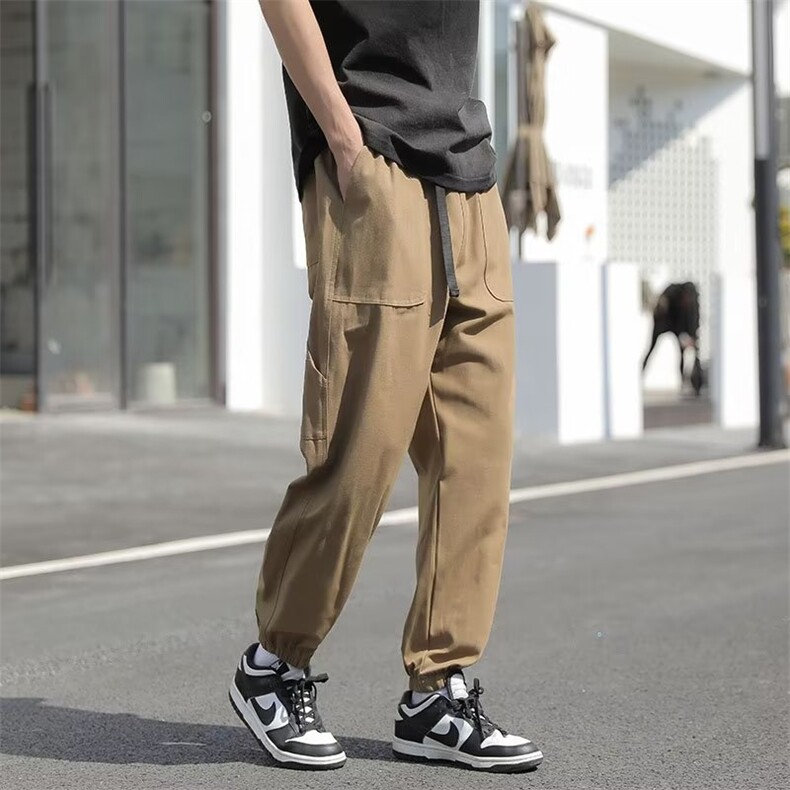 束脚裤工装韩版潮流帅气2026春夏季ins宽松百搭休闲裤K3491-P37,男装工装外套,星座412