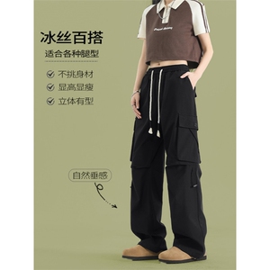2024新款工装裤男美式复古舒适百搭有型痞帅裤子K720-特批-39图片