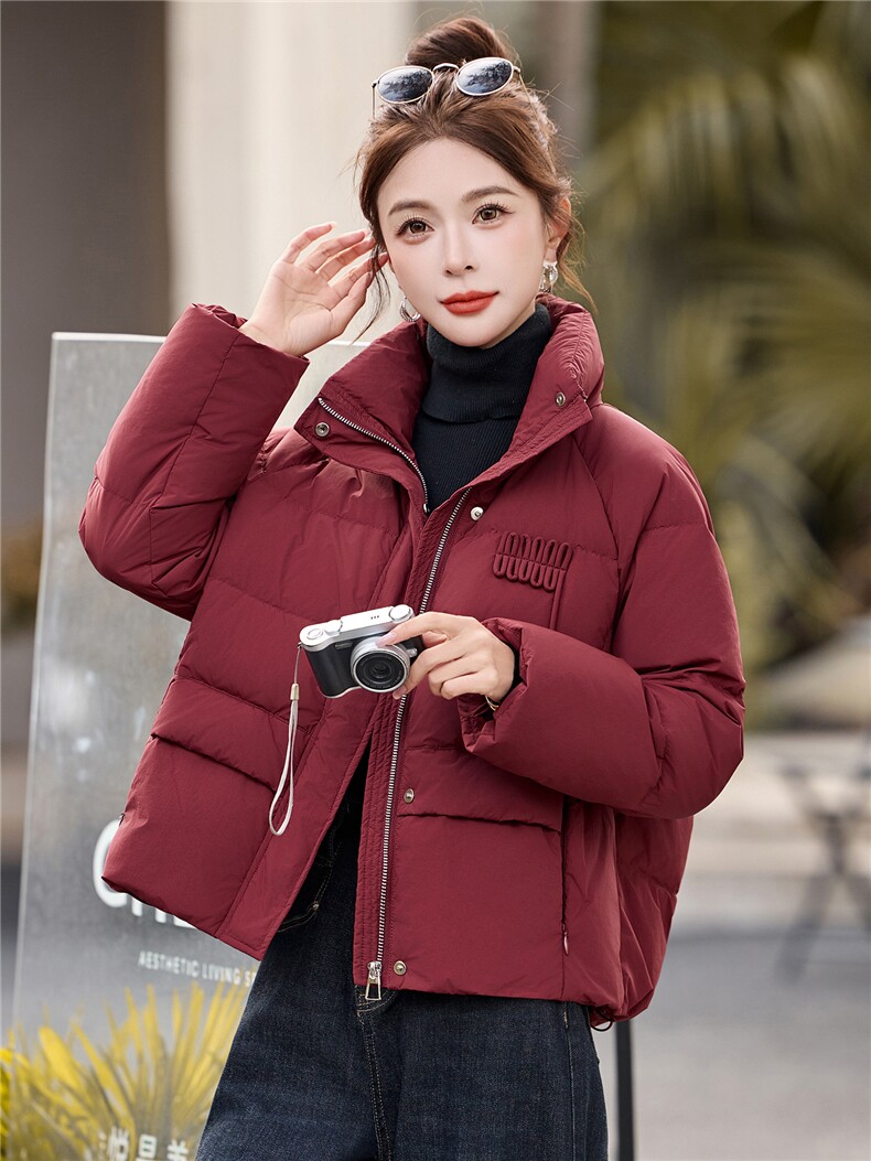 冬季90白鸭绒羽绒服保暖厚款韩版网红通勤简约羽绒服外套,女装羽绒服,姿衣坊