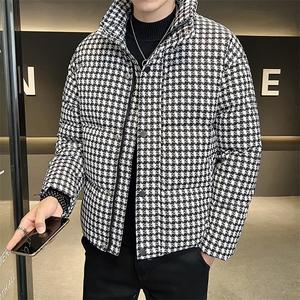 2025冬款羽绒服男店主风印花休闲外套男上衣保暖B317/1825/P175图片
