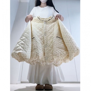 1506-1/M78441/P89女生甜美奶fufu波点设计加厚棉服图片
