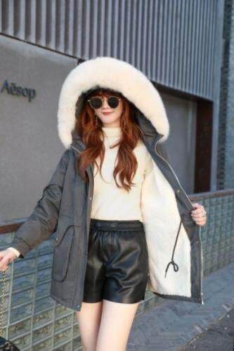 羽绒棉服派克服中长款配大毛领，女装棉衣/棉服，凯宝莉