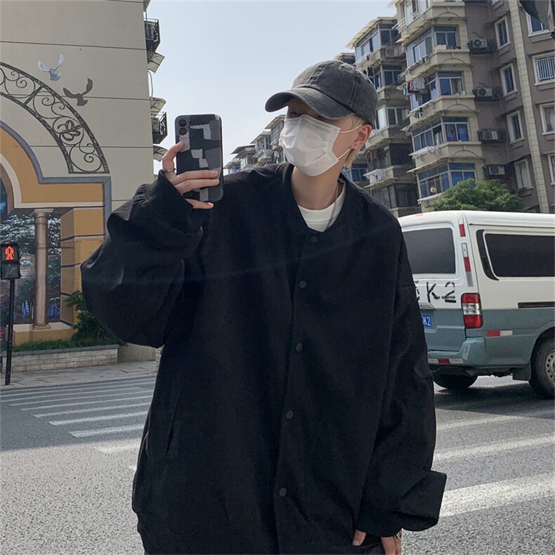 春装棒球服呢子外套男休闲拼色夹克上衣JK83P95,男装夹克,电商C323