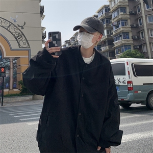 春装棒球服呢子外套男休闲拼色夹克上衣 JK83P95图片