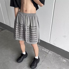 男新款青少年时尚休闲网眼印花短裤GDK32P25，男装牛仔裤，星座1116-2