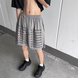男新款青少年时尚休闲网眼印花短裤 GDK32 P25图片