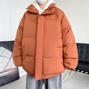 冬季立领加厚棉衣男士纯色棉服情侣款棉袄青年A266-MF365-P45特批图片