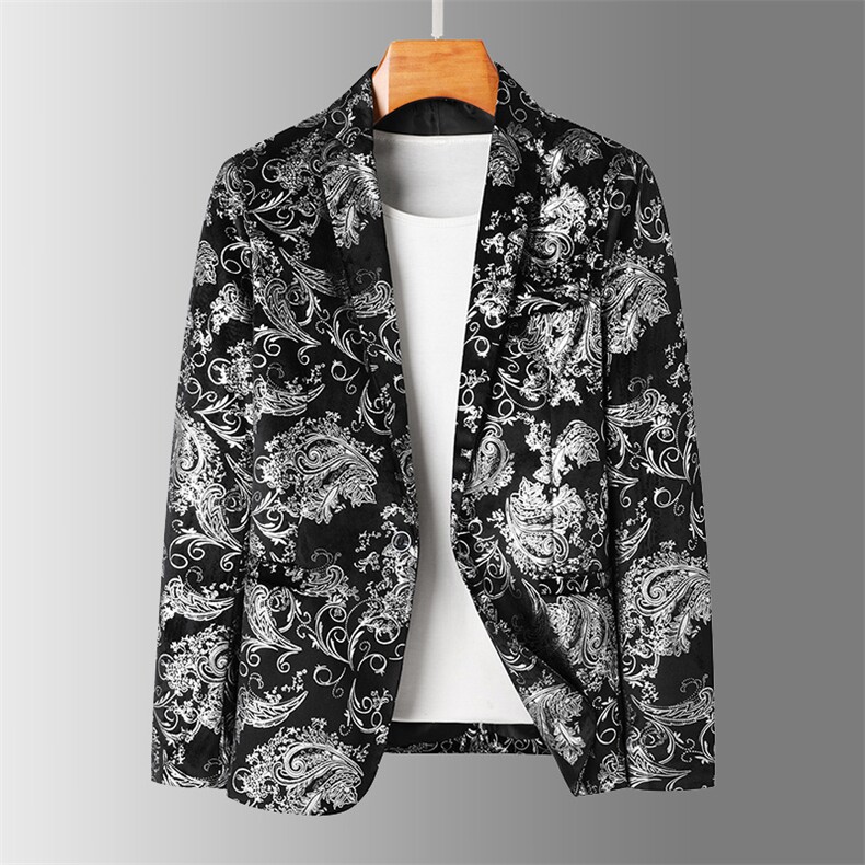 金色银色西装外套男士秋冬新款英伦休闲轻熟西服A056-9919P85，男装西服套装，电商A056