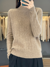 2025年秋季新款百搭一线条纹，女装羊毛衫，浙麦羊绒