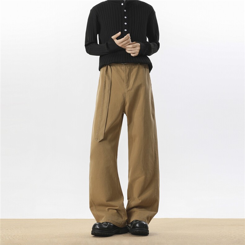 春上新阿苏特染重工水洗休闲裤长裤微喇裤子A014-DY25202-特P55，男装休闲裤，电商A014