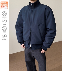 90白鸭绒冬季短款美式复古羽绒服短款外套男 5D1143-TP109不图片