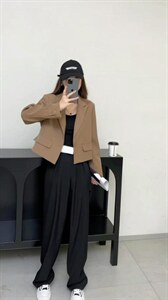 百搭短款西装外套 爆单款图片