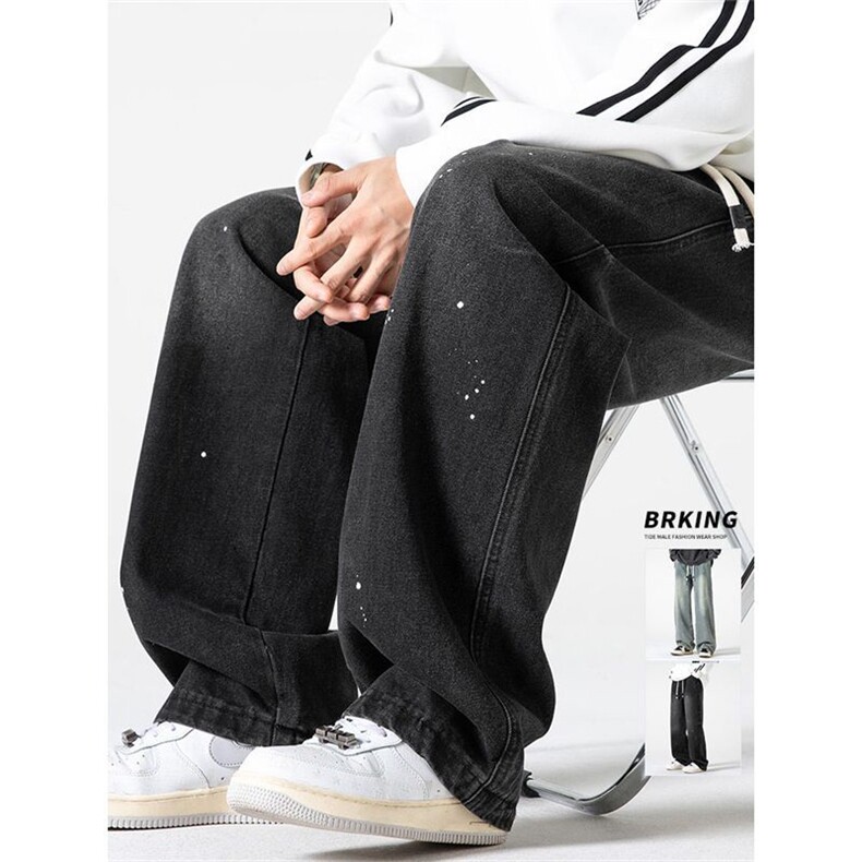 1506-1/KCL-F51121/P53牛仔裤男直筒复古做旧宽松水洗潮牌男士裤，男装牛仔裤，星座1506-1