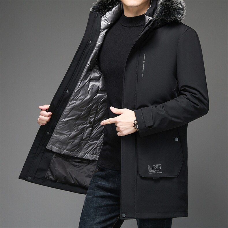 V3579钱塘2020-3冬季厚款商务休闲中年男士90鸭绒羽绒服P263,男装羽绒服,钱塘207-3
